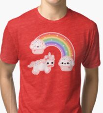 Cute Cupcake Unicorn Tri-blend T-Shirt