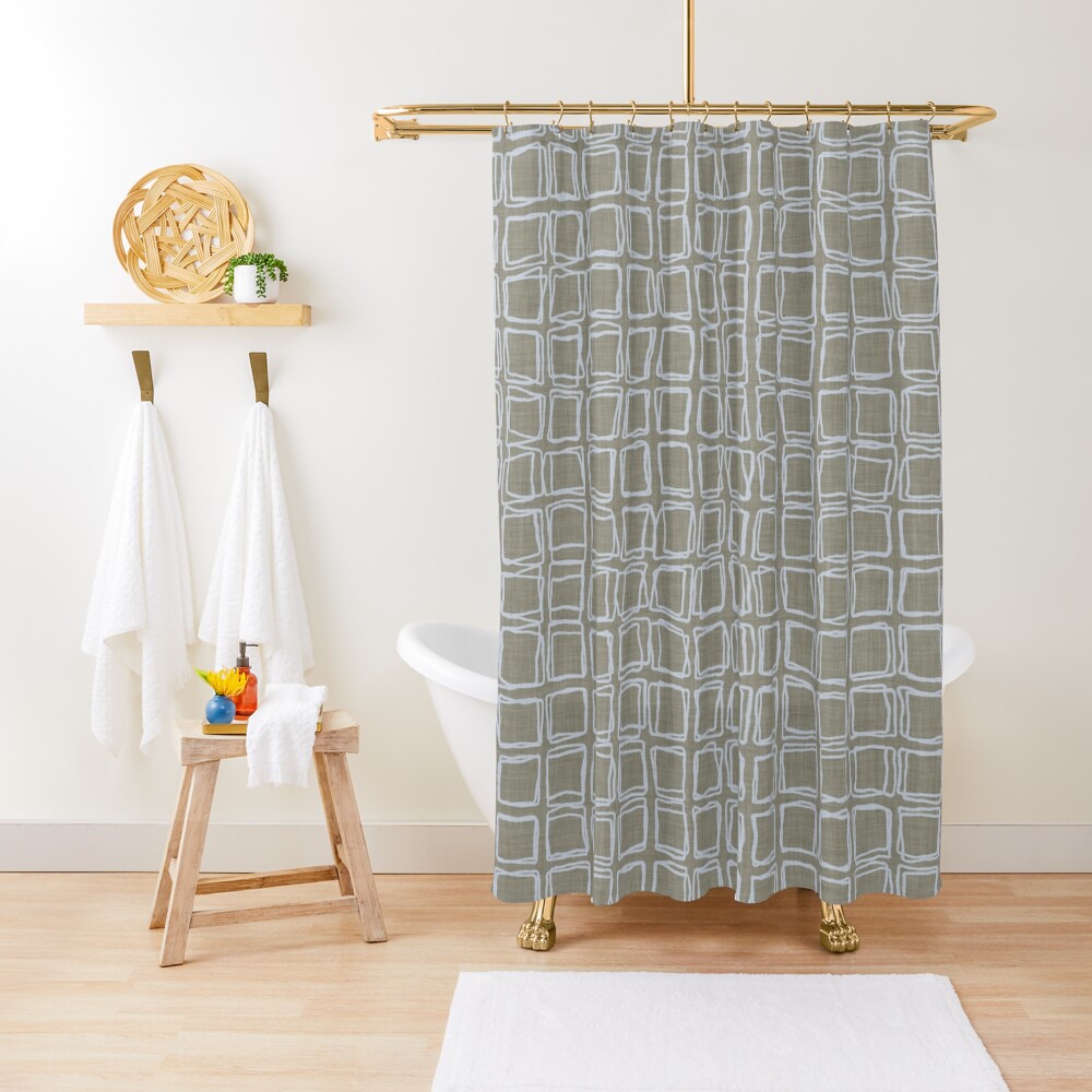 irregular rhombuses Shower Curtain