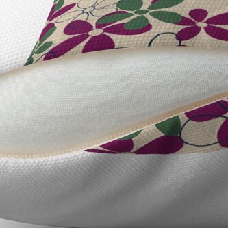 Alternate view of Floret Collection Floral Seamless Surface Pattern Floor Pillow