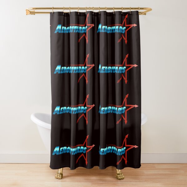 AEROBITARD Verbiage Logo Shower Curtain