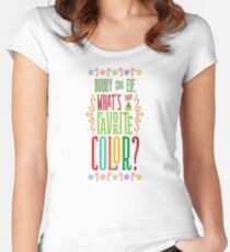 Buddy the Elf - What's Your Favorite Color? Women's Fitted Scoop T-Shirt