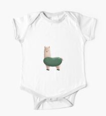 Llama Bean Short Sleeve Baby One-Piece