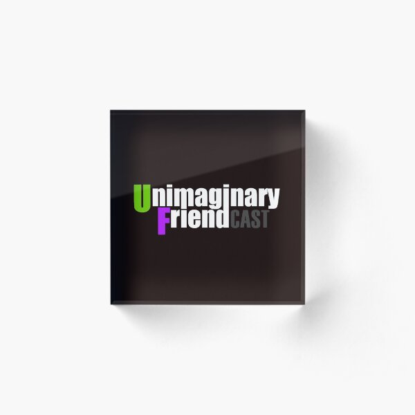 Unimaginary Friend Cast Logo Acrylic Block