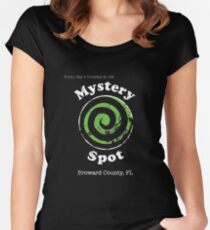 Welcome to the Mystery Spot. Women's Fitted Scoop T-Shirt