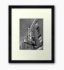 Hotel, Yorba Framed Print