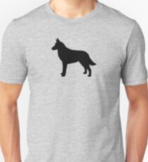 Camiseta unisex Belgian Malinois Silhouette (s)