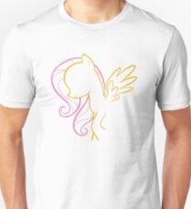 Fluttershy Outline Unisex T-Shirt