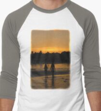 Beach Attractions Men's Baseball ¾ T-Shirt