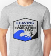 Tsunami Evacuation Area shirt from Hawaii Unisex T-Shirt