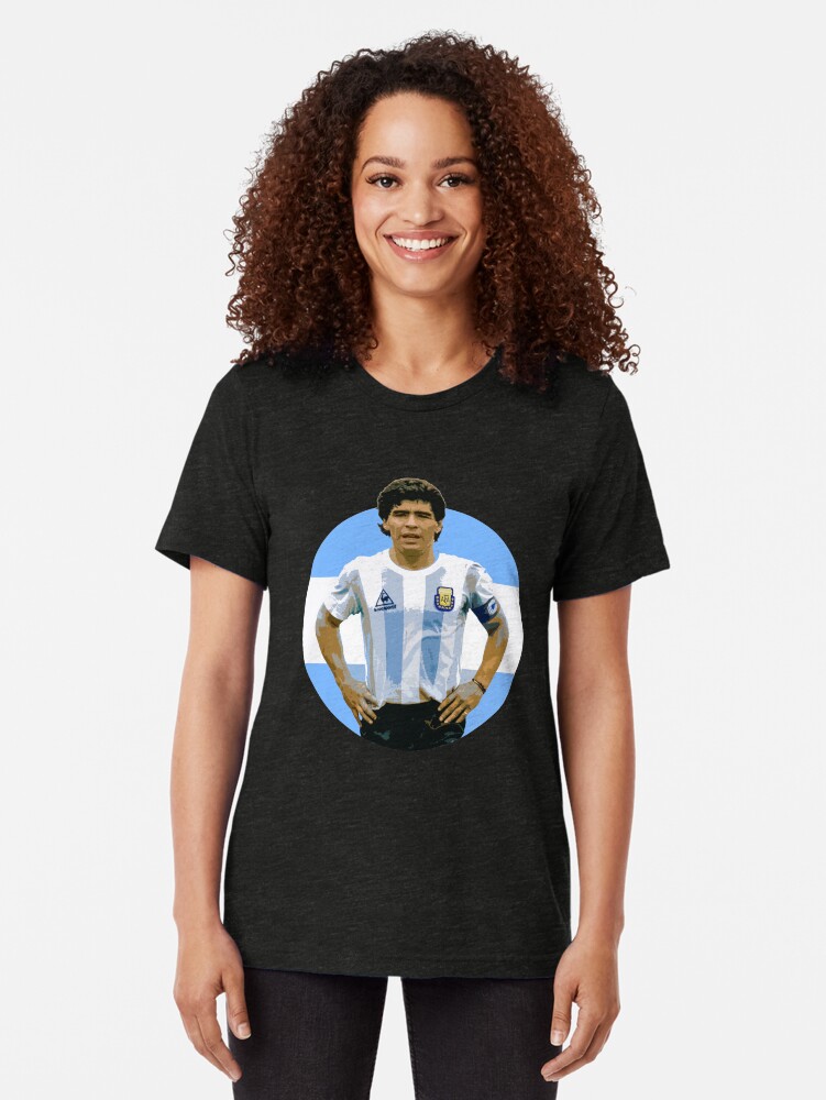 Alternate view of Maradona - The Argentinian Legend Tri-blend T-Shirt