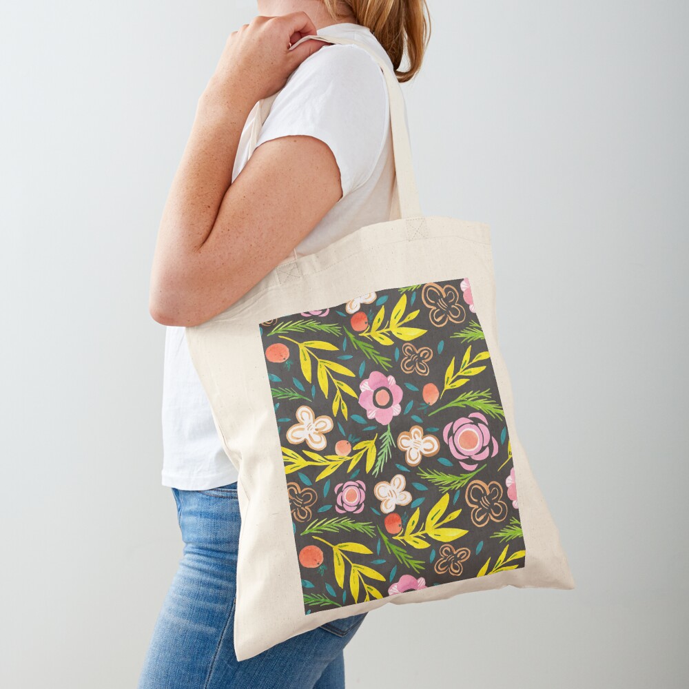 The painterly flowering Tote Bag
