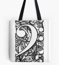 BASS CLEF DOODLE Tote Bag
