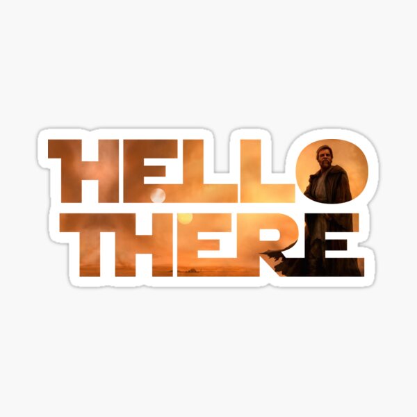 Hello There - Space Jesus Sticker
