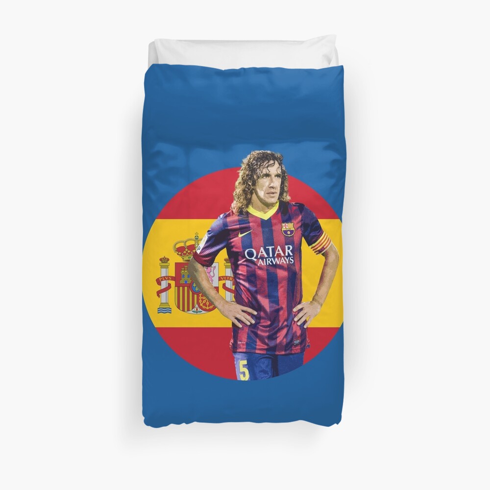 Carles Puyol - Spain and Barcelona Legend Duvet Cover