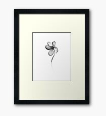Flower Lithograph Print Framed Print