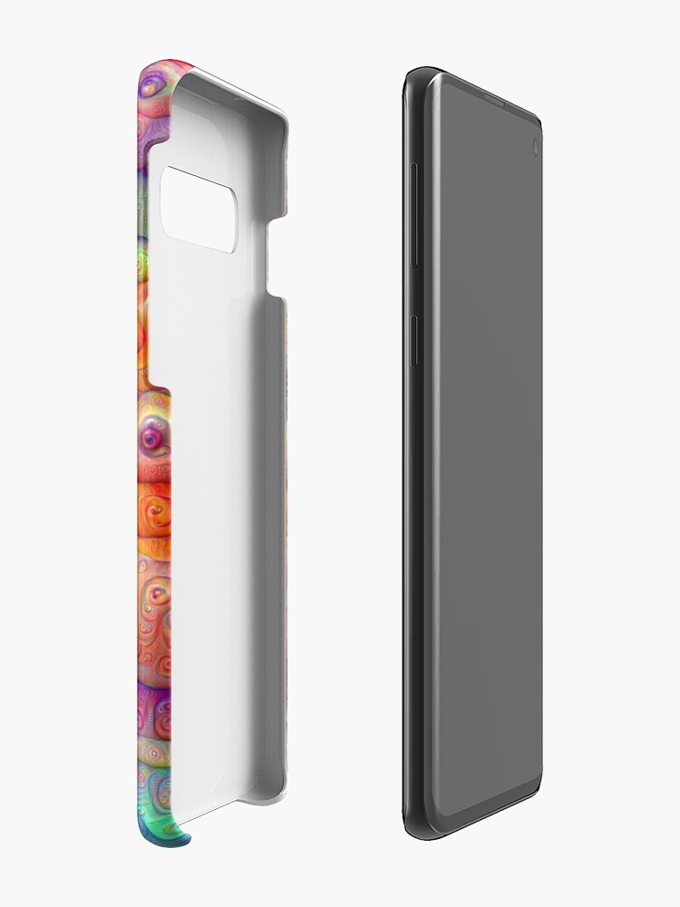Alternate view of DeepDream Tomato Steelblue 5x5K v8 Case & Skin for Samsung Galaxy