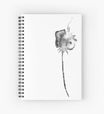Flower Lithograph Print Spiral Notebook