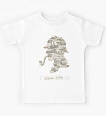 Sherlock Holmes The Canon (white) Kids Tee