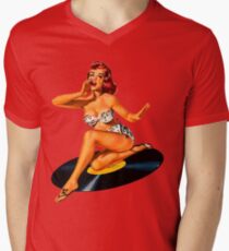 Rockabilly Goddess Men's V-Neck T-Shirt