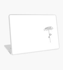 doodle flower rubber stamp Laptop Skin