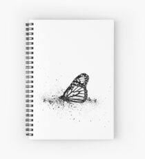 butterfly ink lithograph Spiral Notebook