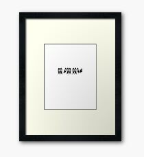 birds on a wire lithograph Framed Print
