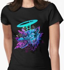 Crystal Wolf T-shirt col V femme
