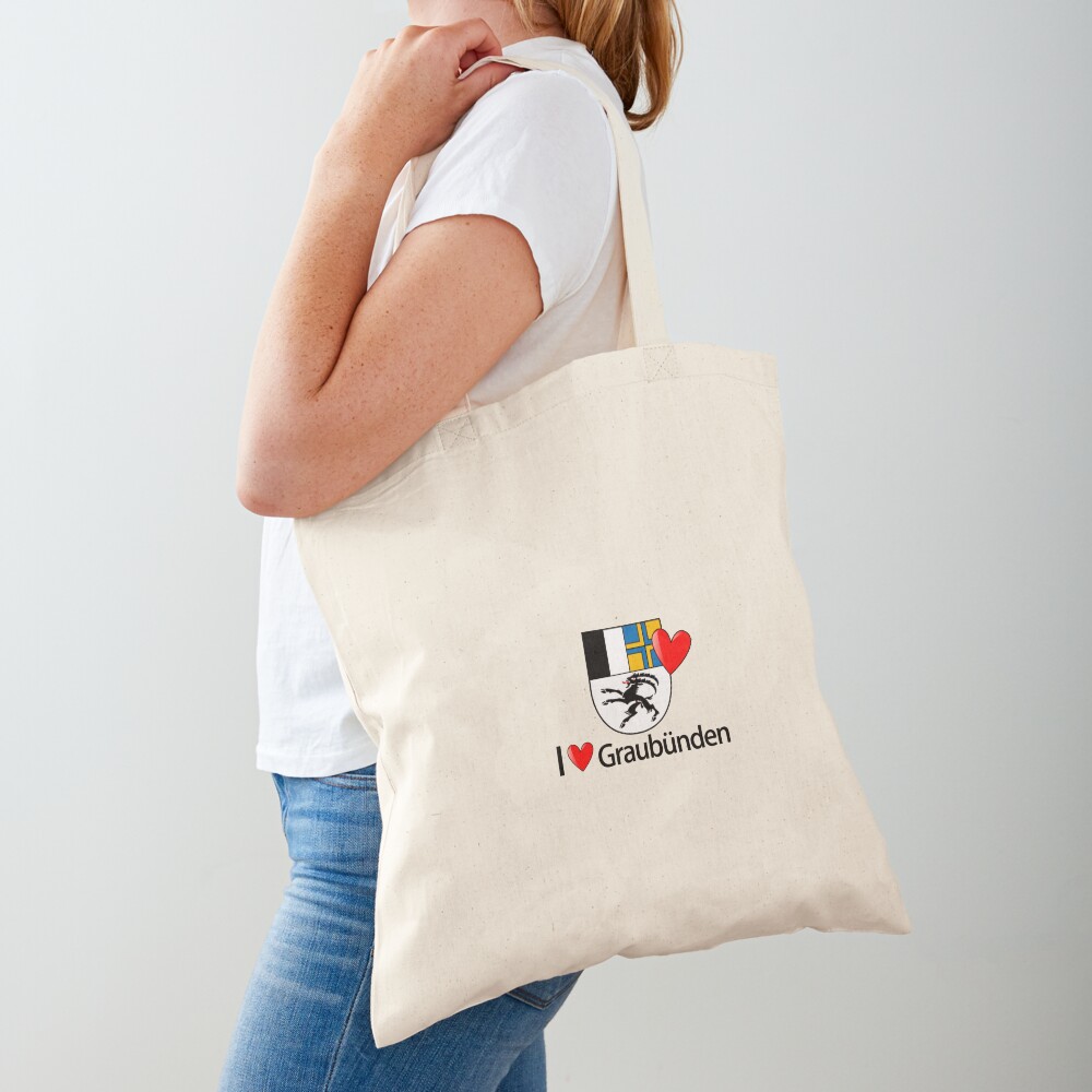 I love Graubünden Stofftasche
