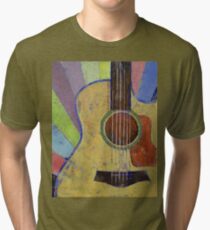 Sunrise Guitar Tri-blend T-Shirt