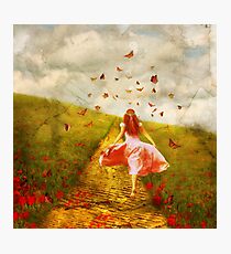 Her Yellow Brick Road Photographic Print