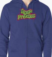 Sudadera con capucha y cremallera Princesa fresca