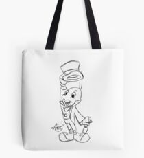 Jiminy Cricket Sketch Tote Bag