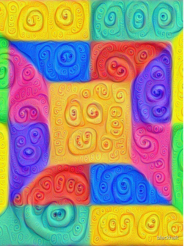 DeepDream Color Squares Visual Areas 2020+ by blackhalt