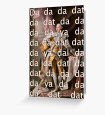 You'll be Back Hamilton King George III Da dat Greeting Card