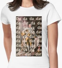 You'll be Back Hamilton King George III Da dat Women's Fitted T-Shirt