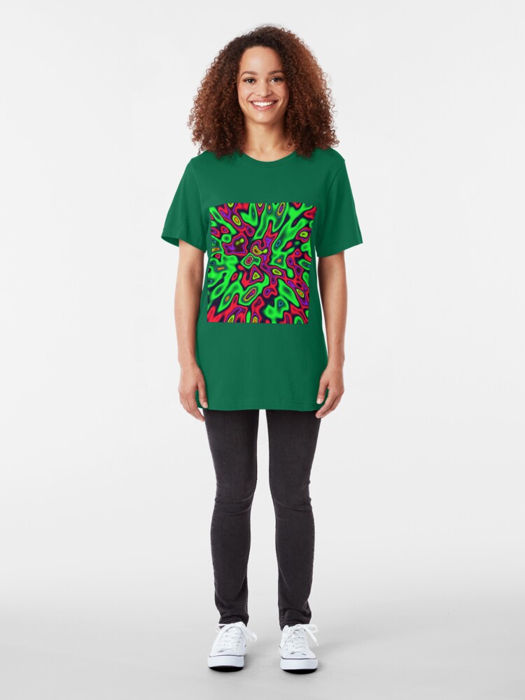 Alternate view of Color Sequences Shape and Volume | Jungle pop Slim Fit T-Shirt