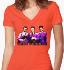 Best Friends - Spooks, Spectres, and Ghosts Women's Fitted V-Neck T-Shirt
