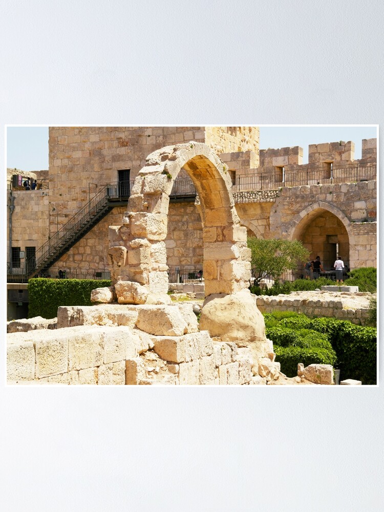 Alternate view of Jerusalem, Israel. Citadel Arch. Poster