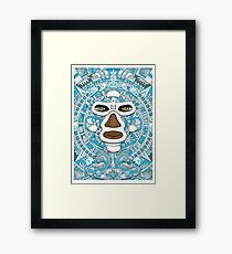 El luchador Azteca Framed Print