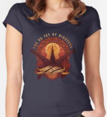 Camiseta entallada de cuello ancho Todas las cosas sirven a la viga