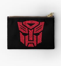 Transformers Autobots Red Zipper Pouch