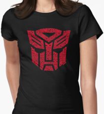 Transformers Autobots Red Women's Fitted T-Shirt