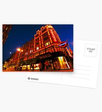 London Harrods Luxury Lights Postcards