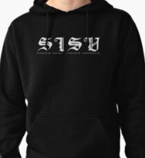 SISU - (Strenght Inside, Strength Underneath) White shirt logo Pullover Hoodie