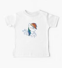 RainbowDash: Not amused Outline Baby Tee