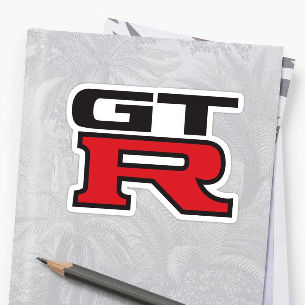Official Nissan Gtr Logo Sticker By Calebcollins Redbubble - gtr logo sticker roblox