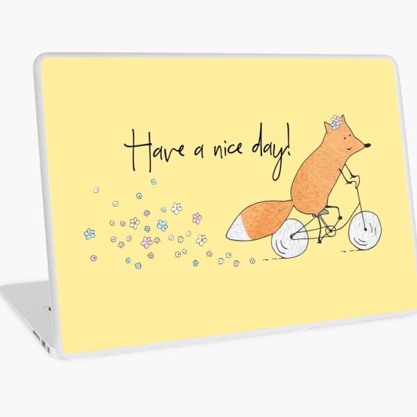 Fahrrad Fuchs Laptop Folie