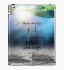 Matthew 24:35 iPad Case/Skin