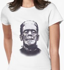 Frankenstein's Monster Variant for White Background Clothing and Books Women's Fitted T-Shirt