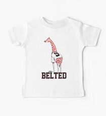 Belted Belt Giraffe Baby Tee